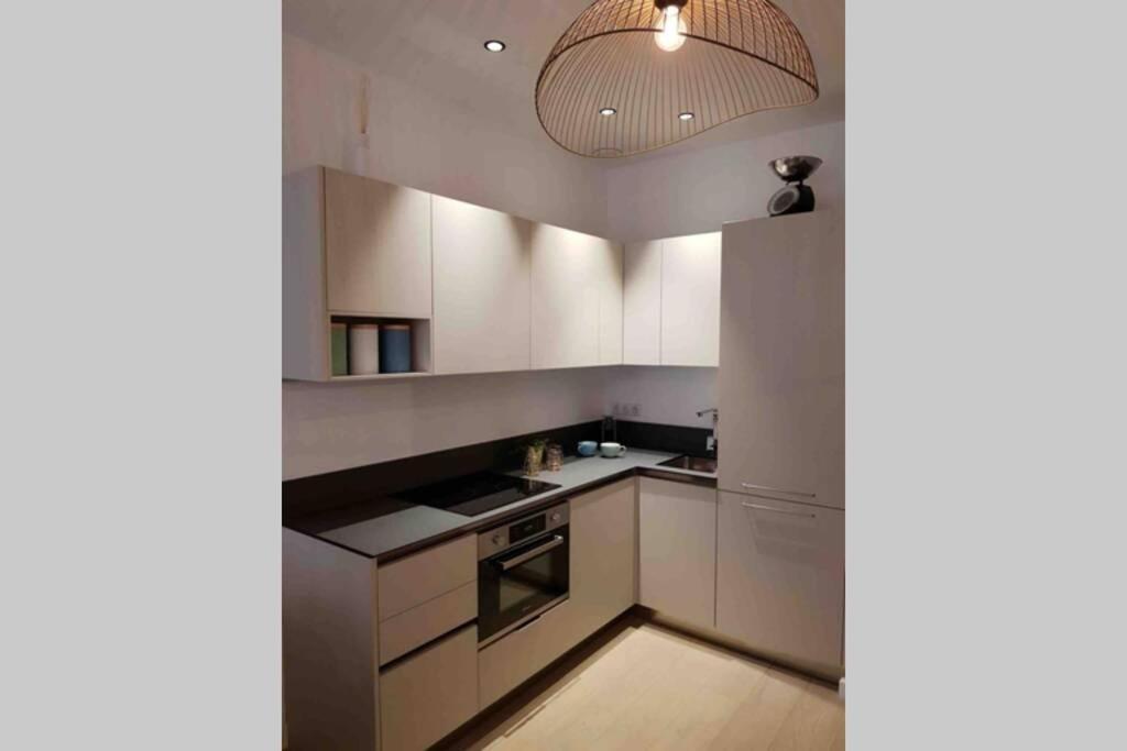 Appartement 2 chambres refait à neuf, climatisé, à 2 min de la mer Niza Exterior foto